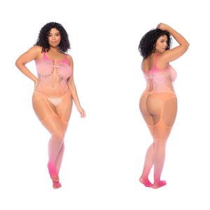 Mapale 1125X Floral Ombre Bodystocking Color Sunset